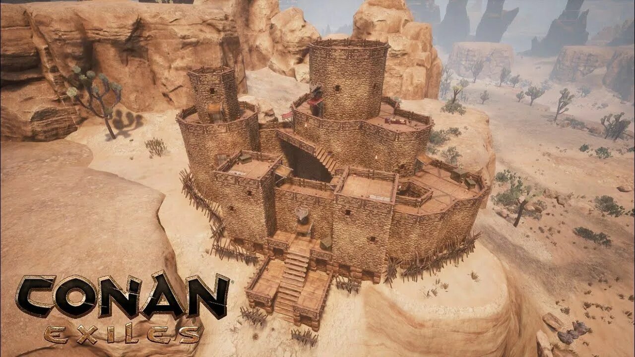 Конан замки. Конан Exiles крепость. Conan Exiles замок. Конан эксайл дворцы. Замок в Конан Экзайл.