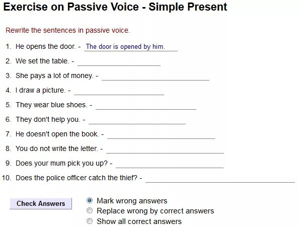 Passive Voice exercise 5 класс. Passive Voice 5 класс упражнение simple. Passive Voice present simple упражнения с ответами. Passive Voice present simple упражнения 5 класс. What are you wearing sentences