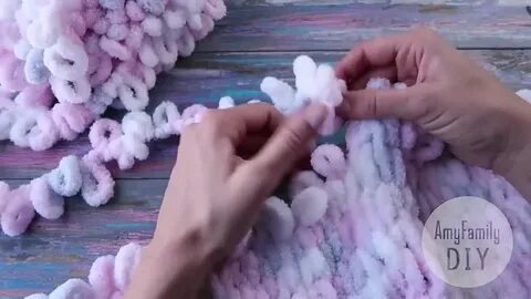 Плед из пряжи для начинающих