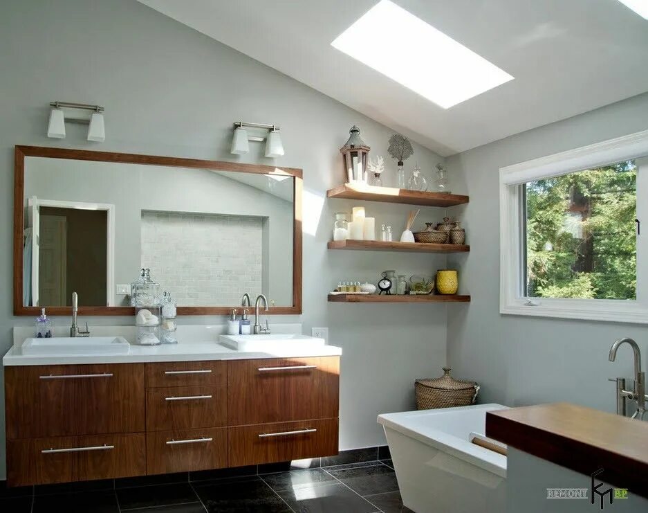 Уютная ванная. Кухни и ванные комнаты. Красивая ванная. Ванна над кухней. Ванна на кухне.