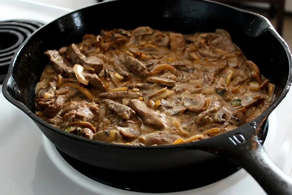 Мясо с шампиньонами на сковороде. Жареное мясо с грибами. Мясо с грибами на сковороде. Жареная свинина с грибами и луком на сковороде.