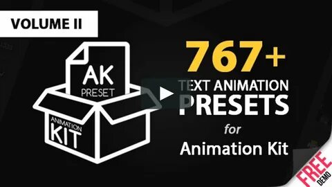 Text animation presets