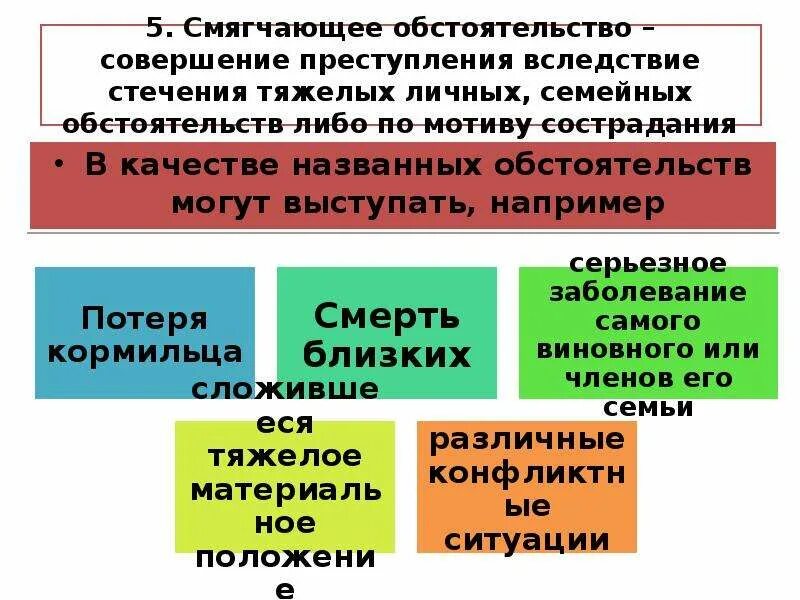 Семейные обстоятельства список