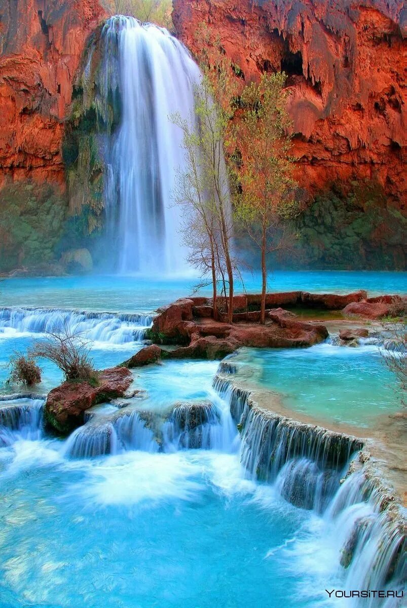 Водопад Хавасу. Водопад Хавасу Аризона США. Водопад новый Навахо, Аризона, США. Водопад спахэт. Красиве видео