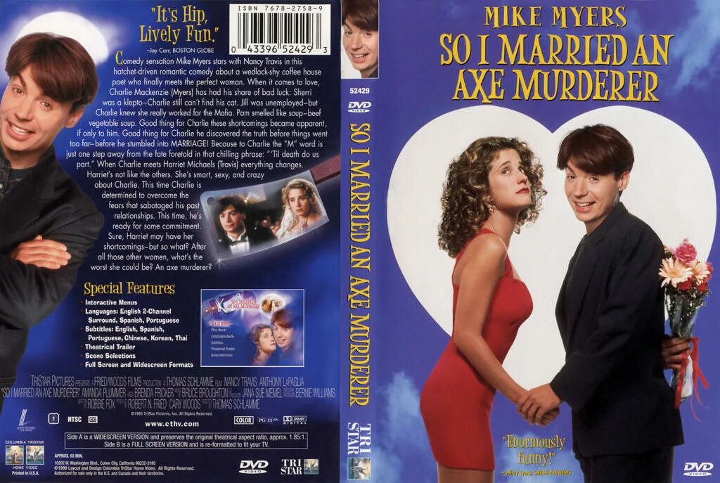 Вышла замуж за убийцу. So i married an Axe Murderer (1993). So i married an Axe Murderer 1993 Постер. Я женился на убийце с топором.