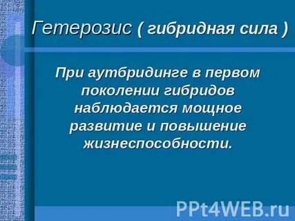 Явление гибридной силы