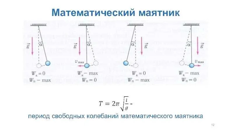 Вам необходимо исследовать меняется ли период колебаний. Формула математического маятника физика 9 класс. Колебания математического маятника схема. 9 Класс период математического маятника. Период колебаний математического маятника.