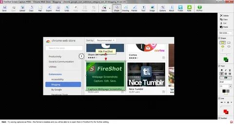 Screen Shoot Halaman Web dengan FireShot Google Chrome.