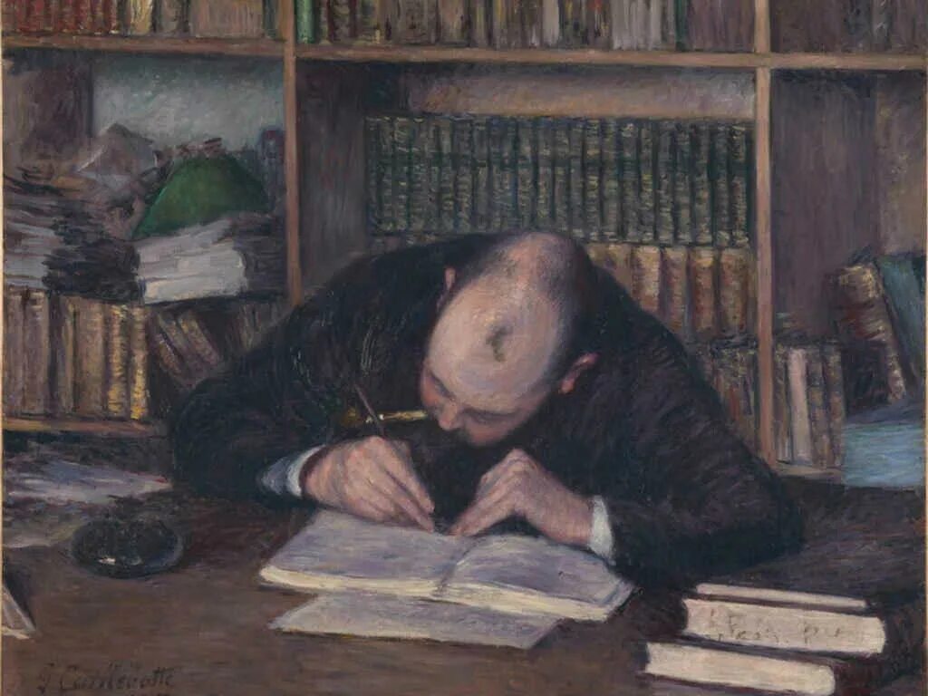 Страдающий поэт. Гюстав Кайботт портрет. Гюстав Кайботт Gustave Caillebotte (1848 — 1894). Писарь 19 век. Писатель в живописи.