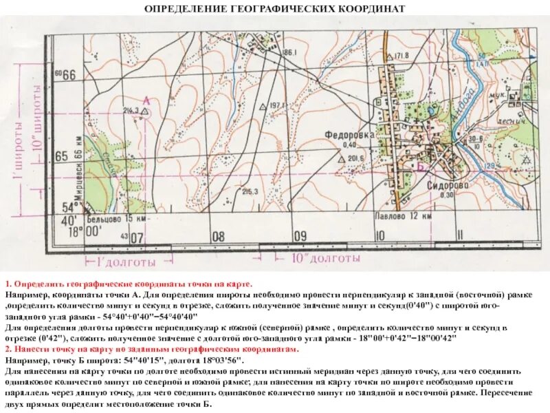 Определение географических координат по топографической карте. Определить географические координаты по топографической карте. Определение географических координат точки на карте. Карта для определения географических координат. Обозначение координат на карте