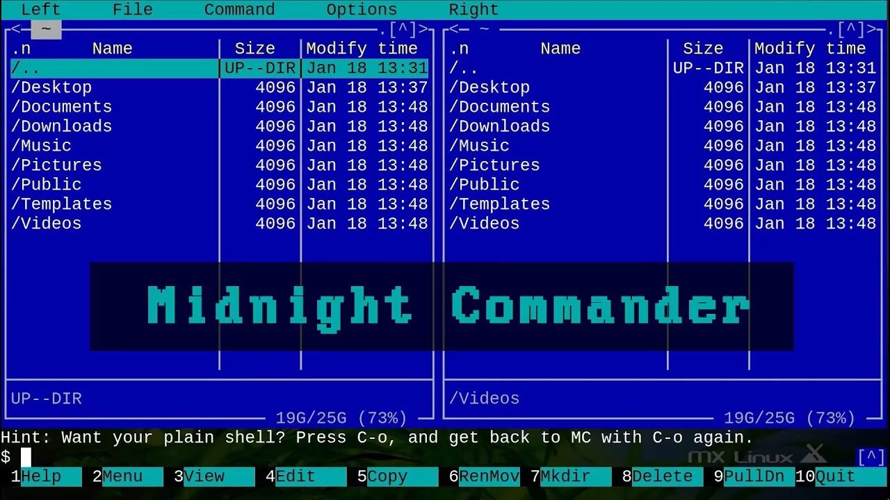 Как настроить миднайт. Midnight Commander. Интерфейс Midnight Commander. Midnight Commander терминал. Midnight Commander последняя версия.