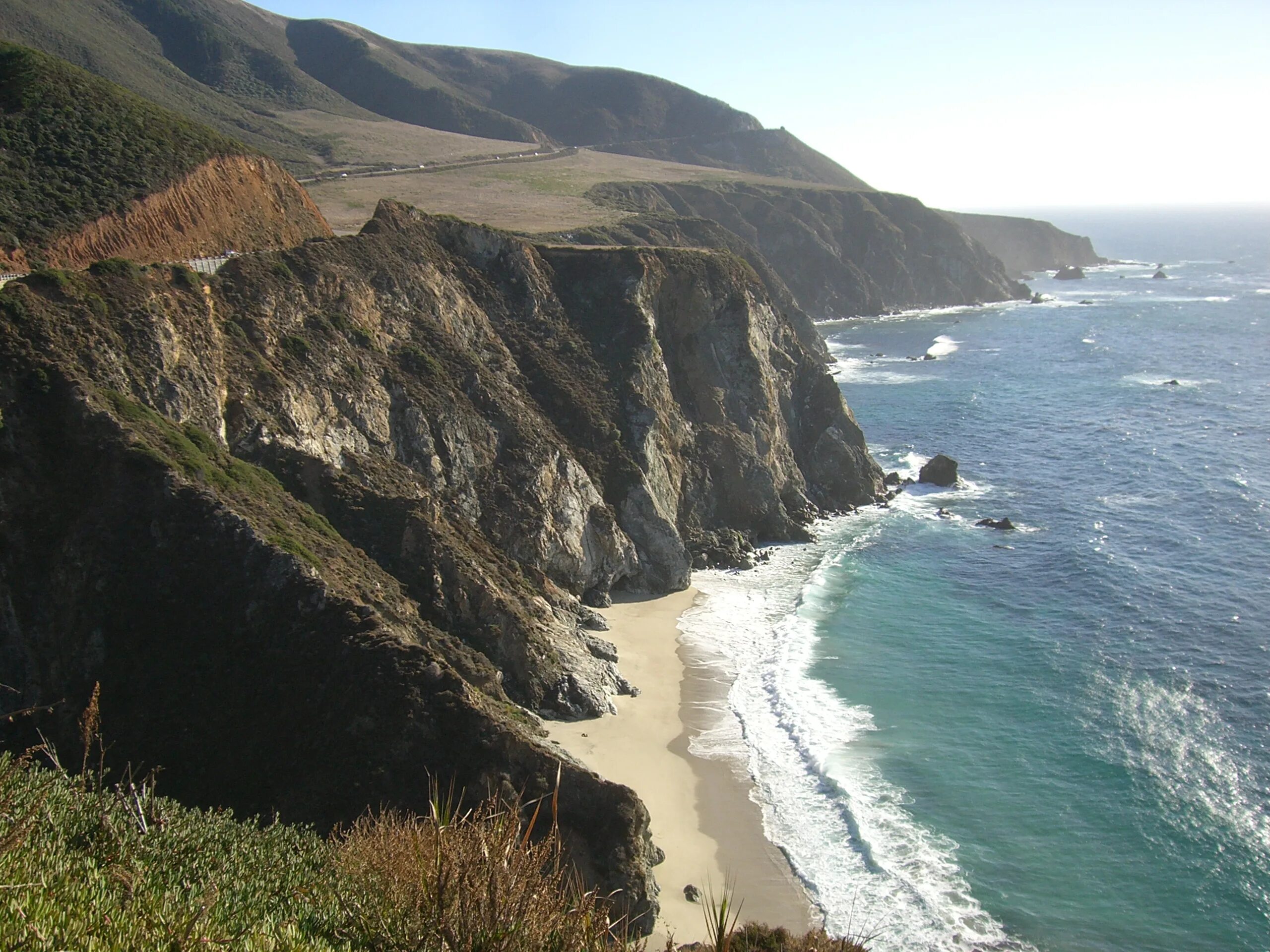 Калифорния Highway 1. Тихоокеанское побережье отели. Coast. Coastal ranges.