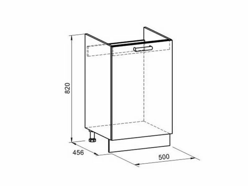Размер шкафа для мойки
