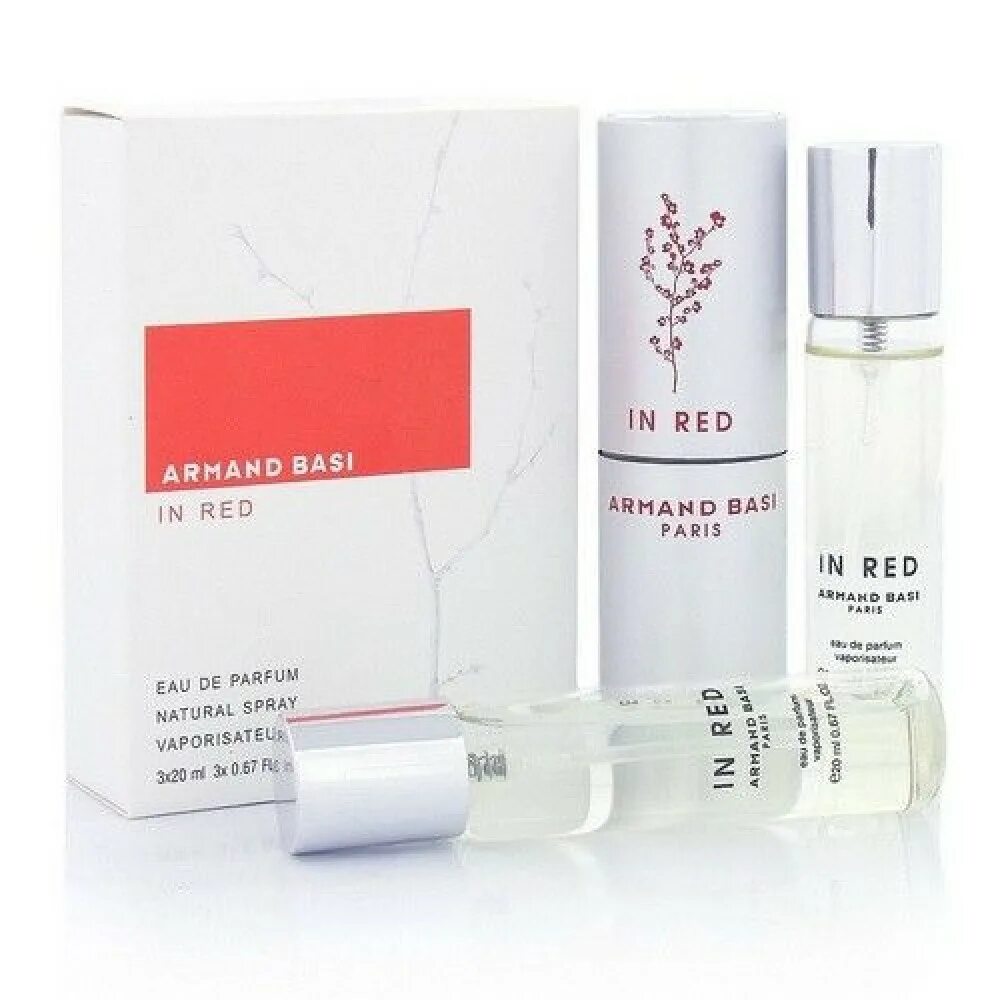 Баси 3. Арманд баси 3 по 20 мл. armand basi in red lady 45ml edt (3*15ml). armand basi in red. набор арманд баси.