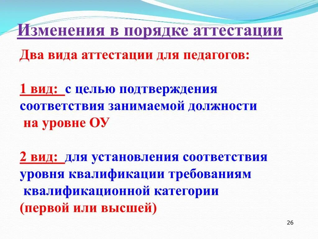 Изменения в правила аттестации. Алгоритм аттестации соответствие занимаемой должности. Порядок аттестации педагогических работников кратко. Аттестация на соответствие занимаемой должности учителя. Виды аттестации у воспитателей.