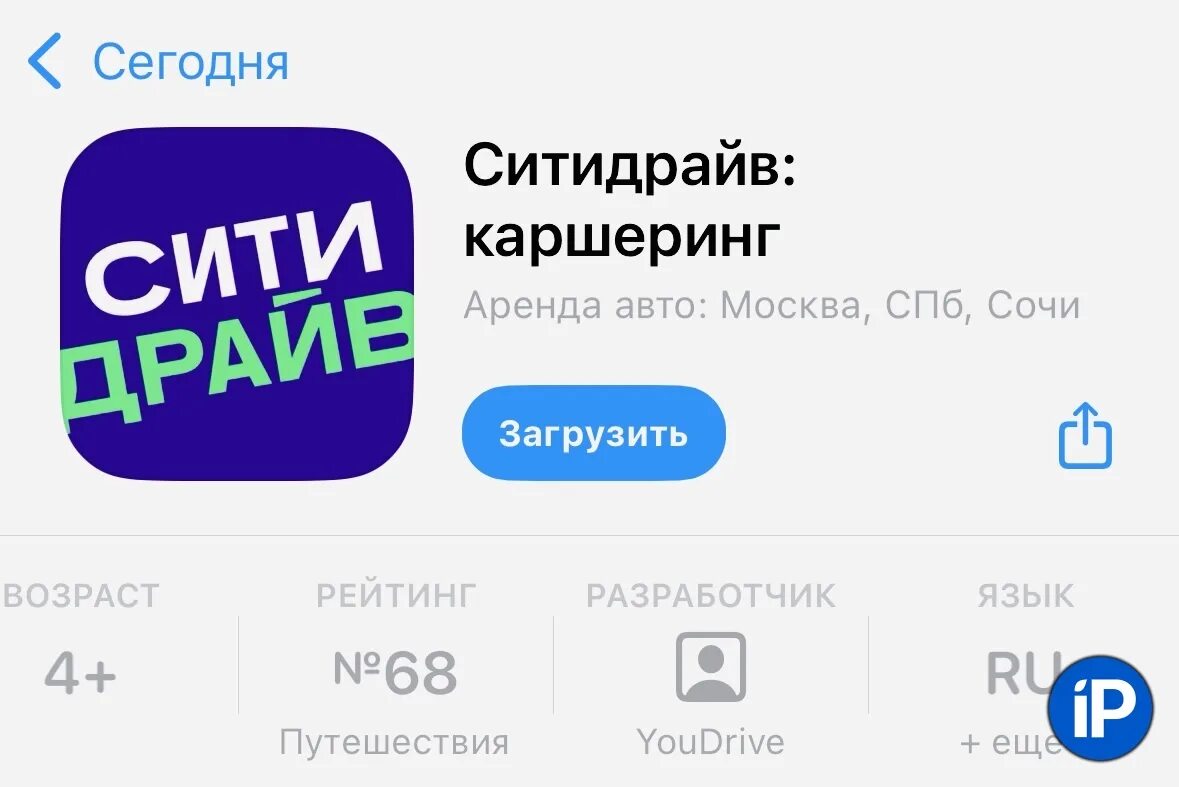 Ситидрайв на день. Ситидрайв на день