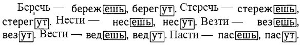 Беречь стеречь нести везти вести пасти. Беречь стеречь. Вести везти предложения. Беречь 2 лицо единственное.