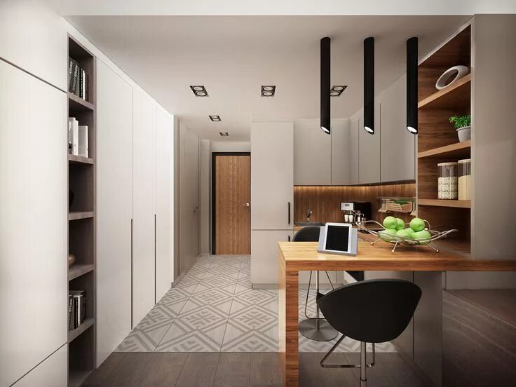 Small Apartment Design for a Girl - Just3Ds Small apartment design, Apartment de