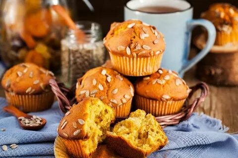 Вкусные кексы из тыквы