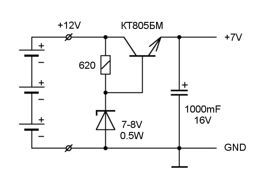 Стабилизатор 5 вольт схема