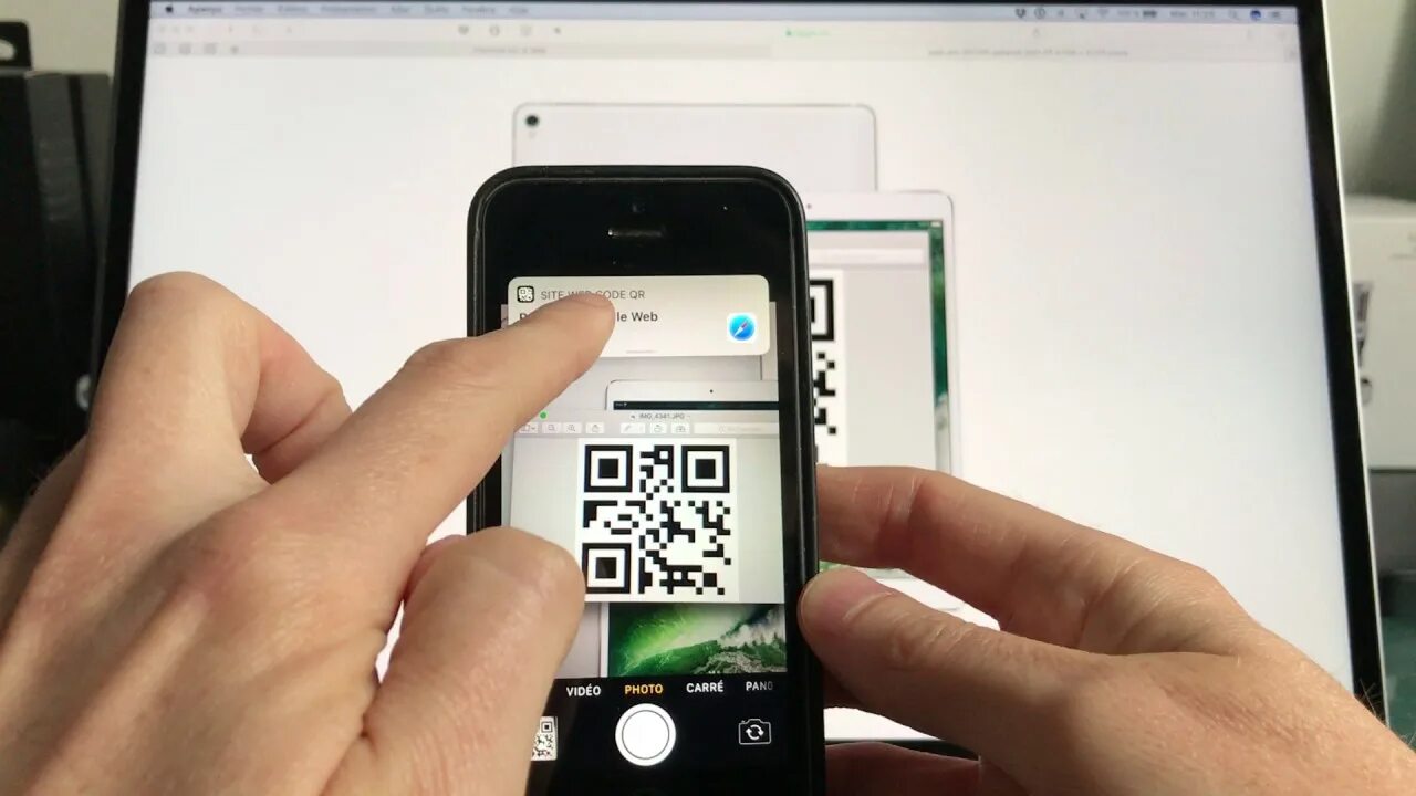 Отсканировать qr по фото на телефоне