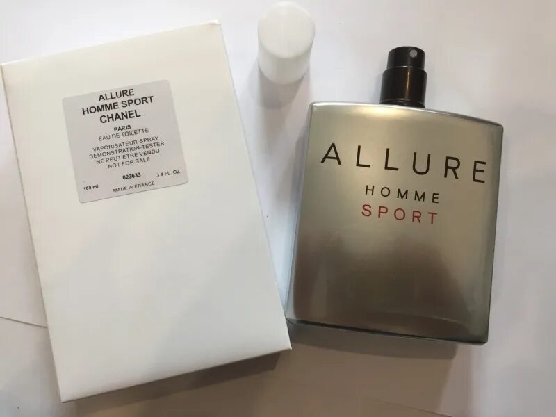 Allure homme sport оригинал. Chanel Allure homme EDT 100ml Tester. Шанель Аллюр спорт тестер. Chanel Allure homme Sport. Духи Chanel Allure homme Sport.