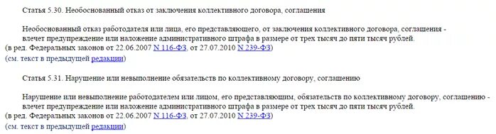 Юридически необоснованное заключение. Отказ от заключения коллективного договора. Штраф за отказ от договора. Примеры необоснованных отказов от заключения коллективного договора. Письмо об отказе заключать коллективный договор.