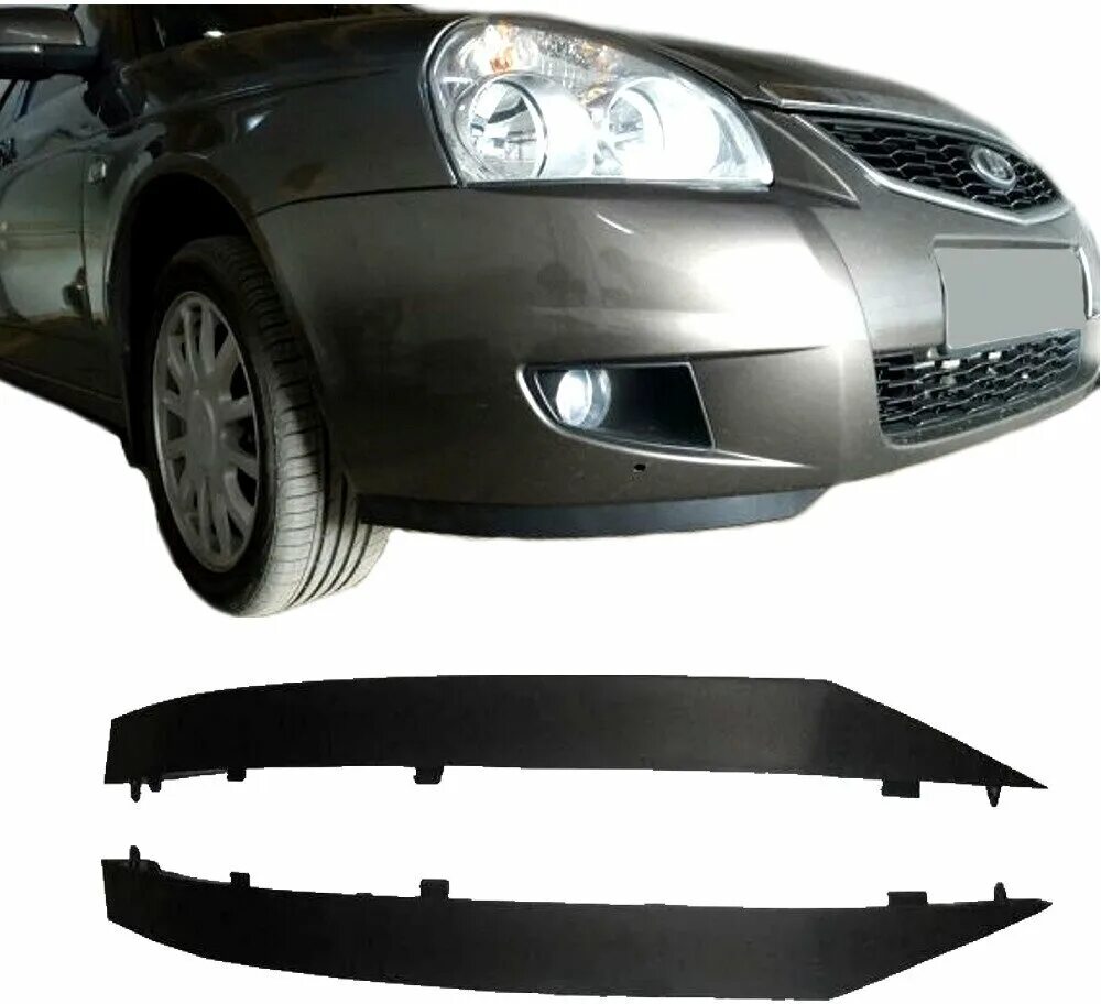 Накладки на фары ваз 2111. Ваз 2115 ресничка бампера центральная артикул. Накладка бампера нижняя 21704-2803052. Ресничка бампера. Накладка на бампер приора 2.