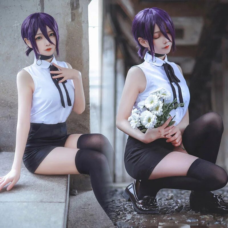 Himeno cosplay. Резе чейнсоу Cosplay. Резе человек бензопила косплей. Ризе косплей. Резе Xenon косплей.