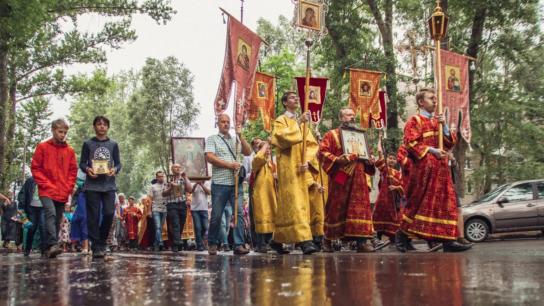 Крестный ход Самара. Кокурин картины крестный ход.