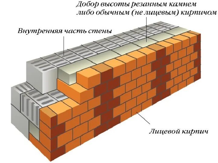 Перевязка кирпичной кладки толщиной стены 250мм. Схема перевязки облицовочного кирпича. Толщина кладки облицовочного кирпича. Перевязка стены в полтора кирпича.