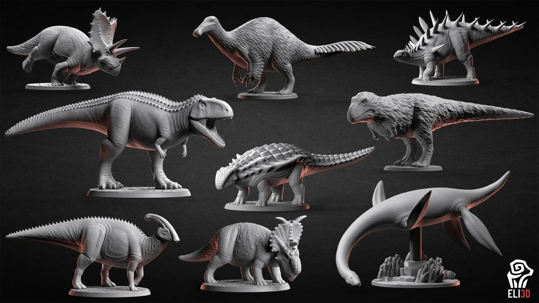 Dinosaur models. Dinosaur models