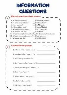 Information questions