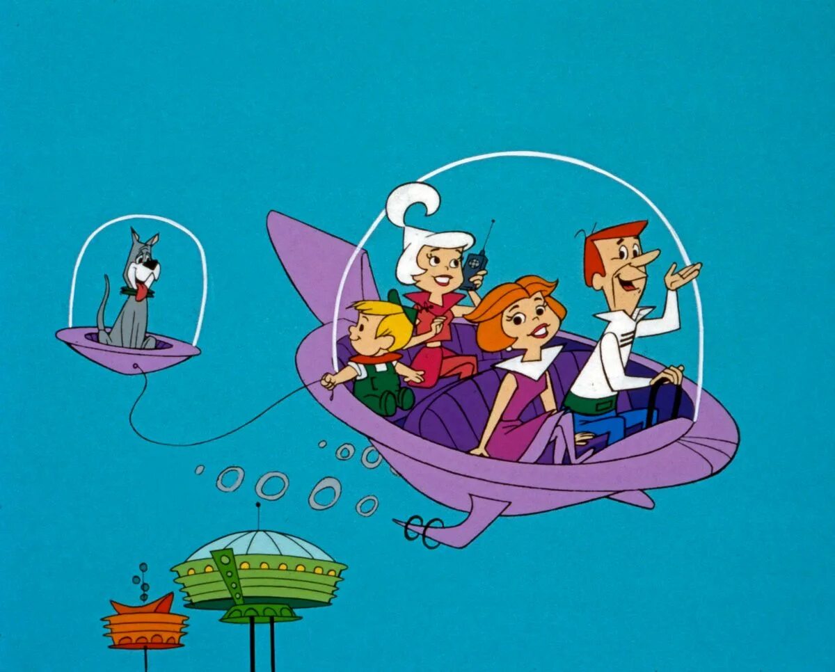 Джетсоны технологичные часы. Джетсоны колбы с существами. The Jetsons Spaceship. Already happening