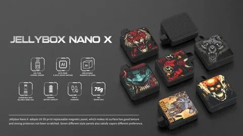 Набор JELLYBOX NANO X Snakeman 30W, 1000mAh, 2,8ml фото 1.