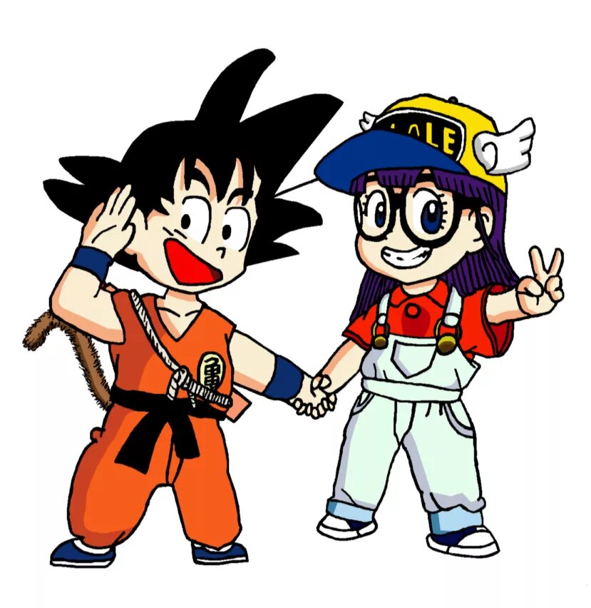 Dragon ball fanfiction. Arale драгон бол. Goku x Arale. Doctor Slump. Penguin Village Dr Slump.