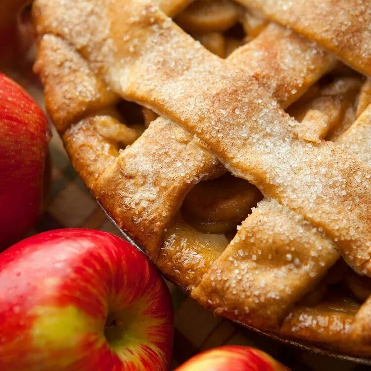 Свежо печеный. Hot яблочный. Apple pie Day.