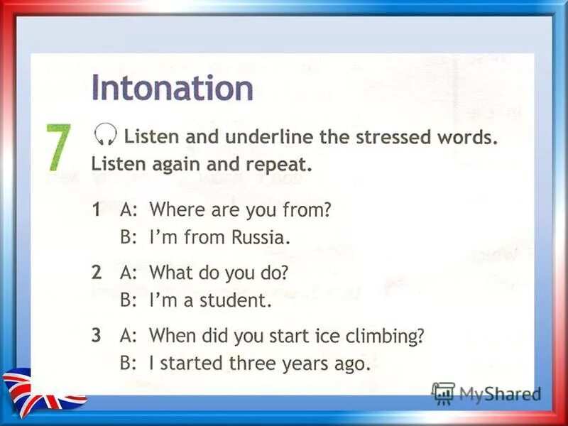 Underline the stressed syllable moustache. Underline the stressed syllable information. Choose the stressed syllable. Underline the stressed syllable. Read the text.