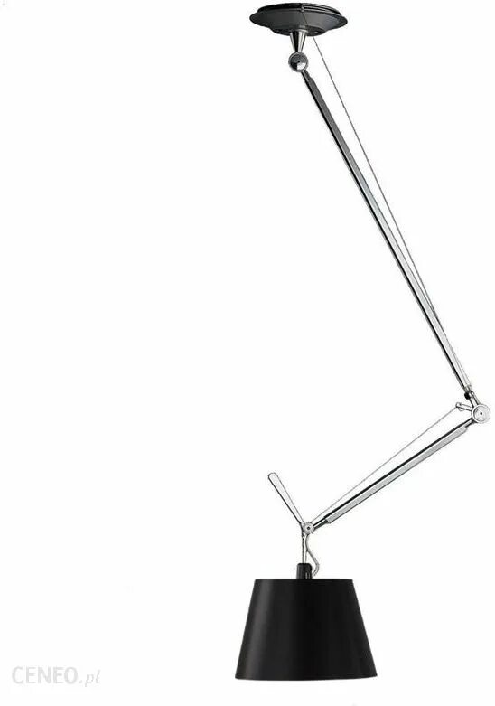 Светильник на ножке. Светильник tolomeo decentrata black. artemide tolomeo sospensione decentrata 0629000a, e27. светильники на телескопической ножке. торшер потолочный на шарнире.