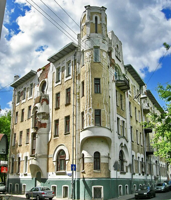 Доходный дом н.г. Тарховой. Москва, 1903 г. Архитектор г. и. Макаев. Доходный дом в Подсосенском переулке. Подсосенский переулок, 18/5 доходный дом н. г. Тарховой. Доходный дом архитектора Макаева.