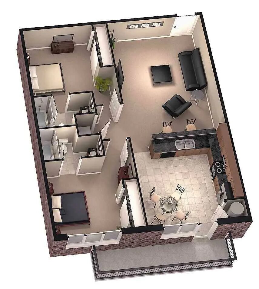Как можно построить дом на пять комнат. Floorplan 3d проекты. планировка 50 кв. красивые планировки квартир. планировка комнаты.