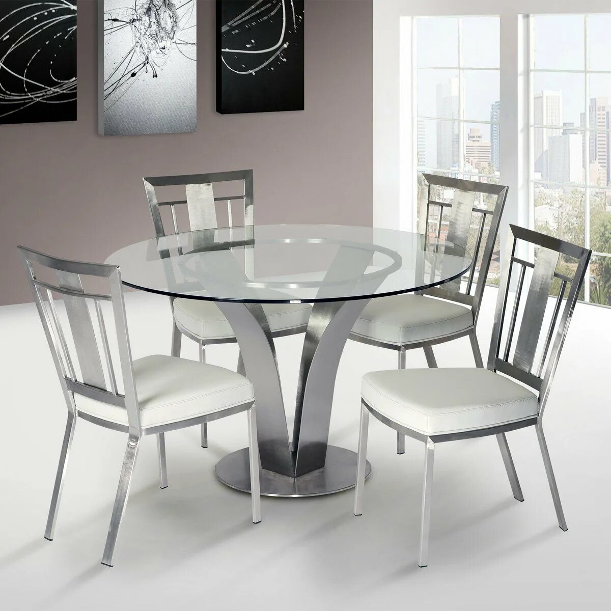 Кухонный стол стулья круглый. Хофф стеклянный стол. Стол стеклянный Twist Steel White. Кухонный стол Hoff стеклянный стол.
