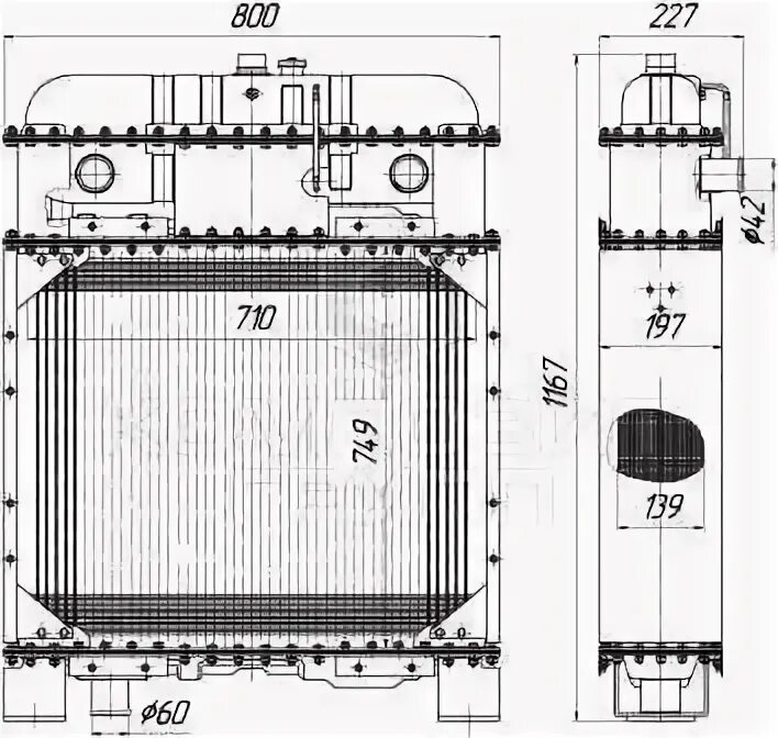 радиатор т-150 с ямз 236. радиатор т11. радиатор т11. радиатор б1106к. 000.