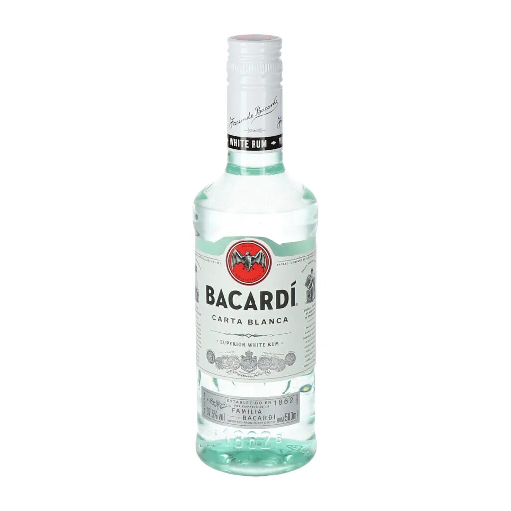 Ром бакарди Бланко. Bacardi carta Blanca 37,5%. Ром бакарди белый 0.5. Bacardi carta Blanca 40% 0.5л. Бакарди градусы