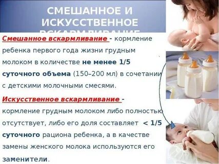Смешанное вскармливание первый месяц