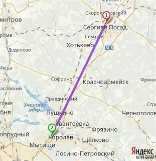 Путь электричек москва сергиев посад