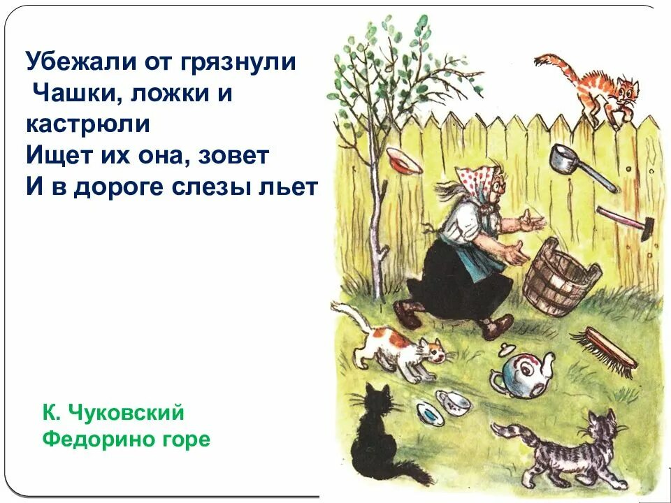 Федорино горе презентация для детей в картинках. Бабушка федора федорино горе. Сказки корнея чуковского. Книга юбиляр федорино горе. Федорино горе обложка книги.