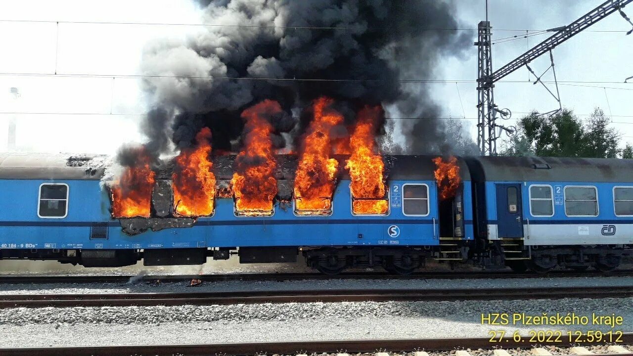 Пожар в вагоне пассажирского