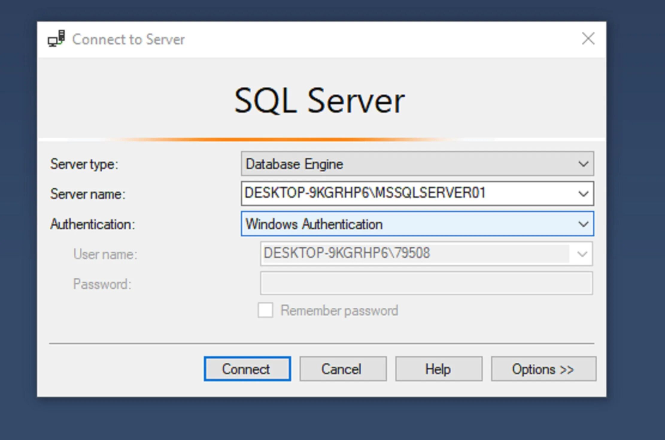 Sql server пароли. Соединение с сервером SQL Server Management Studio. SQL сервер 2016. Имя сервера в SQL Server Management. Имя сервера.