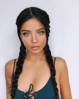 Brown eyes dark hair